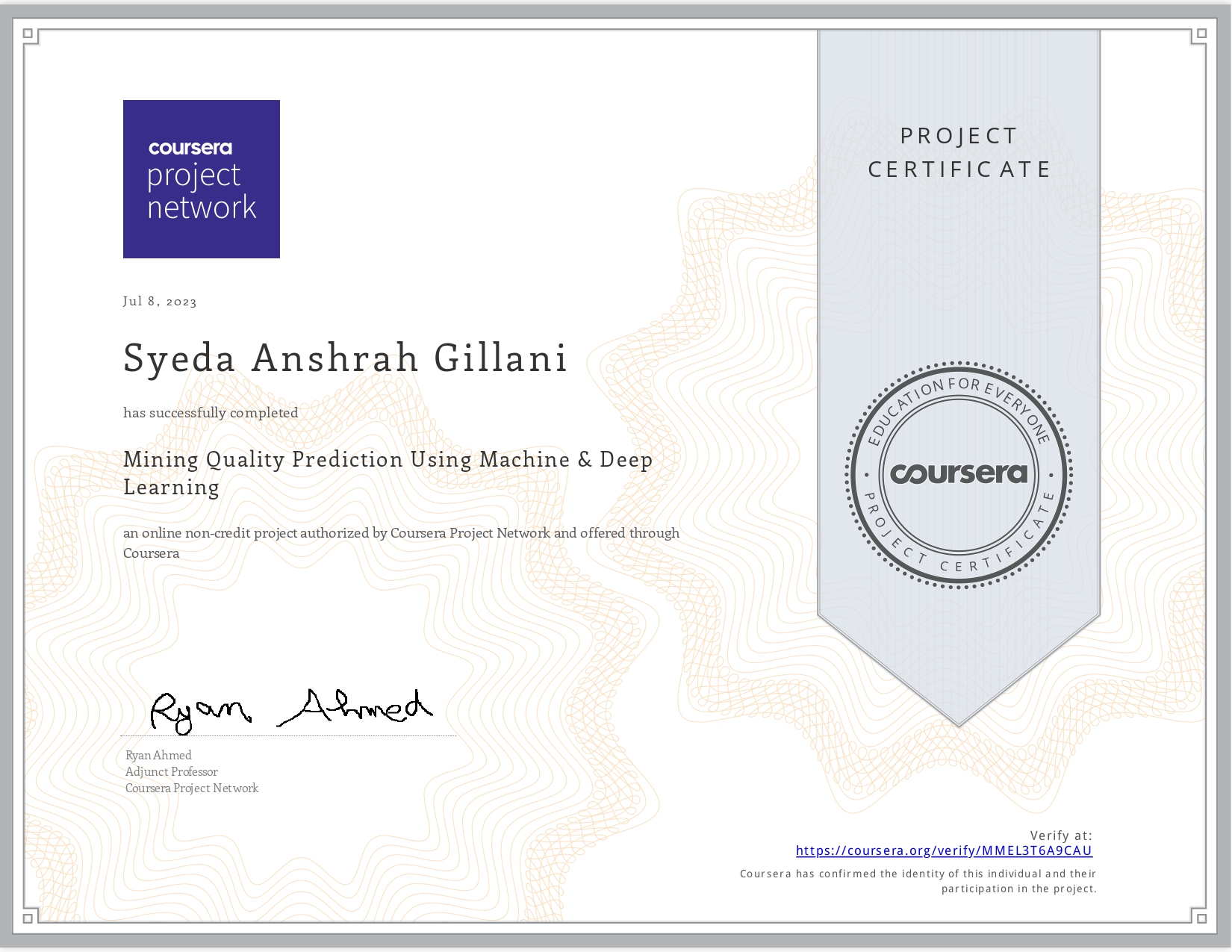 Mining Quality Prediction